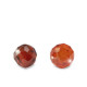 Cubic Zirconia beads 4mm Rusty red